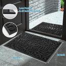 Yimobra Welcome Mat Outdoor, 36x24 Waterproof Door Mat Outside Entrance, All-Weather Non Slip Front Door Mat, Low-Profile Entryway Mat Indoor, Porch and Patio, Black by CozyNest Decor