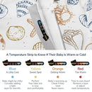 Baby Sleep Sack 18-24 Months, Cotton Detachable Long Sleeve Sleep Sack, 2.5 Tog Toddler Sleeping Sack with Temperature Strips, 2-Way Zipper Wearable Blankets for Newborns, Ocean by TinyTreasures Baby Boutique