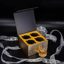 KANARS Old Fashioned Whiskey Glasses with Luxury Box - 10 Oz Rocks Barware For Scotch, Bourbon, Liquor and Cocktail Drinks - Set of 4 - Men Gift by CozyNest Decor