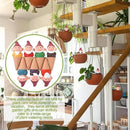 7 Pcs 3.4 Fl oz Terracotta Self Watering Spikes Cute Gnomes Auto Water Planter Insert Small Watering Globes Slow Vacation Waterer Devices Indoor Outdoor House Plant Accessories by GreenHaven Gardens