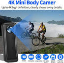 Mini Body Camera 64GB, 4K 30FPS Action Camera, Hands Free Sports Camera with Magnetic Back Clip, Wearable Body Cam POV Records Using for Traveling Cycling Vlogging by TinyTreasures Baby Boutique
