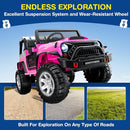 L8 2 Seater Ride On Car, 12V Kids Electric Car w/Remote Control, 4-Wheel Suspension, Bluetooth Speaker, Multi Music Modes, 3 Speeds, LED Lights, Xmas & Birthday Gift Ideas for Kids Ages 3+ by TinyTreasures Baby Boutique