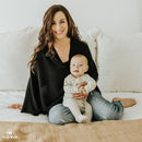 Breathable Nursing Cover Poncho – Stylish Multi-Use Breastfeeding Scarf, Car Seat Cover & Baby Blanket for Modern Moms by TinyTreasures Baby Boutique
