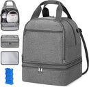 Pump Bag for Spectra S1 S2, Wearable Breast Pump Bags with Ice Pack, Pumping Bag with Waterproof Mat for Pump Accessories, Insulated Bottle Bags for Work Travel and Family (Grey) by TinyTreasures Baby Boutique