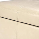 Adeco Storage Ottoman by CozyNest Decor