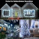 33ft 100 LED Christmas Lights Outdoor - 8 Modes Christmas String Lights Clear Wire with Time Memory, Waterproof Plug in Fairy String Lights for Indoor Outdoor Home Party Garden Decoration, Cool White by GreenHaven Gardens