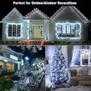 66ft 200 LED Christmas String Lights Indoor Outdoor - White Christmas Lights Outdoor Clear Wire Waterproof, 8 Modes Connectable Fairy String Lights Plug in for Bedroom Room Wedding Decorations by GreenHaven Gardens