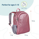Wildkin 15-inch Kids Backpack – Durable, Padded, Adjustable for School & Travel - Pink Glitter by TinyTreasures Baby Boutique