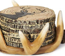 Deer Antlers Coaster Set of 6 – Handcrafted Deer Antler Decor and Man Cave Gifts for Men - 6 Full Size Deer Antlers Coasters for Man Cave Décor by CozyNest Decor