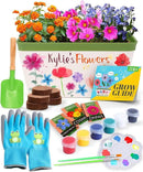 Home Grown Paint & Grow Flower Gardening Kit Set for Boys and Girls - Craft Activity Toy for Kids, Ages 5 6 7 8-12 Years Old - Unique Birthday Present - Plant Gift Toys by GreenHaven Gardens