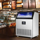 Commercial Ice Maker Machine 360LBS/24H with 77LBS Large Ice Storage Bin, 126Pcs Clear Ice Cubes in 11Mins, Stainless Steel Under Counter Industrial Ice Machine for Bar, Restaurant Business by CozyNest Decor