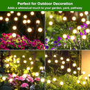 LETMY 6 Pack 48 LED Solar Garden Lights, Upgraded Swaying Firefly Lights Outdoor Waterproof for Outside Garden Decor Yard Patio Decorations, Larger Solar Panel & Bigger Bulb Base by GreenHaven Gardens