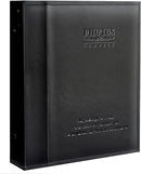 Magnetic Self-Stick Page Photo Album, Family Album, Leather Cover, Hand Made DIY Albums Holds 3x5, 4x6, 5x7, 6x8,8x10 Photos (Black, Large) by TinyTreasures Baby Boutique