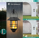 Solar Hanging Lantern Outdoor, Flickering Flames Outdoor Lights,Solar Lights Waterproof for Wall Fence Patio Porch Yard,2 Pack by GreenHaven Gardens