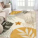 Lahome Boho Rug for Living Room - 5 x 7 Area Rugs Washable Non-Slip Soft Bedroom Carpet Ultra-Thin Throw Tan Dining Room Rug, Botanical Print Indoor Modern Floral Rug for Office Nursery Kids Room by TinyTreasures Baby Boutique