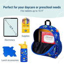 Wildkin 12-inch Kids Backpack – Padded, Adjustable, Ideal for Daycare & Travel - Robots by TinyTreasures Baby Boutique