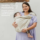 Boba Ring Sling - Newborn to Toddler Carrier, Lightweight & Breathable, Hip-Healthy, Front & Hip Carry, 8-35 lbs (Pampas) by TinyTreasures Baby Boutique