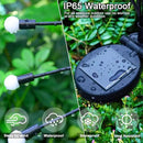 8Pack 64 LED Spring Solar Swaying Lights Outdoor Solar Powered Firefly Lights Garden Decor Waterproof Pathway Light Sway by Wind Landscape Lights Warm Yellow for Pathway Lawn Patio Courtyard Decor by GreenHaven Gardens