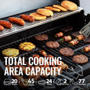 Royal Gourmet SG5003H 4 Burner Propane Gas Grill with Side Burner & Warming Rack, Cabinet Style Gas Grill with 49,000 BTUs Output for Outdoor Patio Garden Backyard Cooking, Black by GreenHaven Gardens