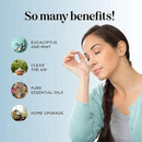 Breathe Essential Oil for Diffuser - Invigorating and Refreshing Breathe Essential Oil Blend with Eucalyptus Peppermint Tea Tree and Mint for Diffusers for Home and Shower Aromatherapy (2 Fl Oz)