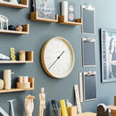 NEWGATE® Mr Clarke Wall Clock | Large Scandi Inspired Plywood Clock | 16 inch | Pale Wood case with Marker dial | Modern Minimalist Design for Kitchen, Living Room or Office by CozyNest Decor