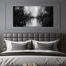 TYTAUPT Abstract Canvas Wall Art For Living Room Black and White Wall Art For Office Bedroom Wall Decor 24 x 48 Inch by CozyNest Decor
