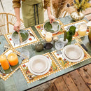 Thanksgiving Placemats Set of 6 Thanksgiving Day Plastic Table Mats Welcome Fall Place Mats Washable Vinyl Rustic Holiday Table Decoration for Indoor Outdoor Autumn Party Kitchen Dining by CozyNest Decor