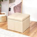 Adeco Storage Ottoman by CozyNest Decor