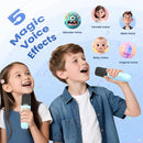 Mini Karaoke Machine for Kids Adults, Kids Toys Portable Karaoke Microphone Singing Speaker, Karaoke Player with 2 Wireless Mic, Birthday Gifts for Girls Ages 4, 5, 6, 7, 8, 9, 10, 12+ Years Old(Blue) by TinyTreasures Baby Boutique