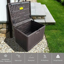 Premium Pro Edition 35 Gallon Lockable Resin Deck Box, Waterproof & UV-Resistant Outdoor Storage Box for Outdoor Storage, Garden Tools & Pool Accessories Storage, Brown by GreenHaven Gardens