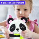 KRAFUN Panda Animal Sewing Kit for Kids Beginner My First Art & Craft, Includes Panda Doll Stuffed Animal, Instructions & Plush Felt Materials for Embroidery, Age 7 8 9 10 11 12 by TinyTreasures Baby Boutique