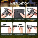 SOLPEX 16 Pack Solar Path Lights - Outdoor, Garden, Yard & Landscape (Warm White) by GreenHaven Gardens