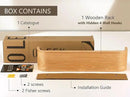 OLEEK Wall Coat Rack - Wall Shelf with Hooks - entryway Hooks - entryway Shelf - Modern Coat Rack - Wooden Coat Rack Wall Mount for Home Decor - Wooden Mount for Home Decor - Coat Hanger Wall Mount by CozyNest Decor