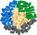 Strictly Briks Classic Bricks Starter Kit, Blue, Green, Gray, and Sand, 96 Pieces, 2x4 Studs, Building Creative Play Set for Ages 3 and Up, 100% Compatible with All Major Brick Brands by TinyTreasures Baby Boutique