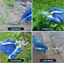 Blue Garden Tool Sets 12-Piece, Aluminum Gardening Hand Tools w/Ergonomic Handle, Garden Supplies Organizer Handbag, Kneeling Pad, Apron and Gloves, Gift for Women, Garden Starter Kit for Women by GreenHaven Gardens