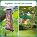 24-inch Large Outdoor Squirrel Baffles for Bird Feeders Pole, Two Way Use, Green Color by GreenHaven Gardens