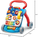 VTech Sit-to-Stand Learning Walker (Frustration Free Packaging), Blue by TinyTreasures Baby Boutique