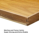 Acacia Wood Serving Tray with Handles (Set of 2)- 17-Inch Decorative Wooden Tray - Perfect for Breakfast, Lunch, Dinner, Ottoman, Coffee Table - Living Room and Couch Tray by CozyNest Decor