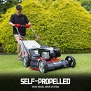 PowerSmart Self Propelled Gas Lawn Mower, 22-Inch with 140cc Briggs and Stratton E550 Engine 3-in-1 Rear-Wheel Drive Lawnmower with Bagging by GreenHaven Gardens