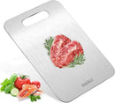 Cutting Boards for Kitchen, Cutting Board, Foodgrade Stainless Steel Cutting Board for Meat,Fruit, Vegetables, Outdoor or Indoor, M 13.4“ * 9” by CozyNest Decor