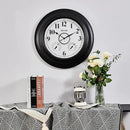 Andy Star 21 Inch Large Illuminated Outdoor Wall Clock Waterproof with Thermometer and Hygrometer, Oversized Battery Wall Clock for Patio Pool, Oil Rubbed Bronze Silent Non Ticking Clock for Garden by CozyNest Decor