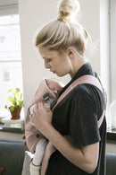 BabyBjörn Baby Carrier Mini, Cotton, Dusty Pink Newborn Carrier (7-25 lbs), Ergonomic, Easy-to-Use by TinyTreasures Baby Boutique