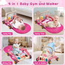 Baby Play Gym Walker Kick and Play Piano Gym for Boys Girls Play Mat Musical Tummy Time Mat Infant Christmas Newborn Gifts Toddlers (Fox Upgraded) by TinyTreasures Baby Boutique