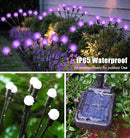 Solar Garden Lights – 16 LEDs Solar Firefly Lights, Purple Swaying Lights Outdoor Waterproof, 2 Pack 8 Heads Garden Decorative for Yard Patio Pathway Lawn Decorations by CozyNest Decor