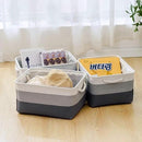 TcaFmac Storage Basket for Organizing - Large 4 Pack 16x12x8 inch Fabric Storage Bins for Shelves, Collapsible Storage Cubes for Closet Cloth Toy Gift Kids (Gradient Gray) by CozyNest Decor