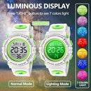Kids Watch,Boys Watch for 3-15 Year Old Boys,Digital Sport Outdoor Multifunctional Chronograph LED 50 M Waterproof Alarm Calendar Analog Watch for Children with Silicone Band,Kids Gift by TinyTreasures Baby Boutique