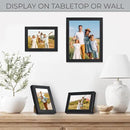 Sheffield Home 4 Piece Gallery Wall Frame Set, 8x10 Inch, 5x7 Inch, and 4x6 Inch, Black by CozyNest Decor
