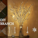 Fudios Lighted Branches Plug in 32IN 200 LED Mantle Winter Decor, Brown Twig Branch Lights for Christmas Holiday Party Indoor Outdoor by CozyNest Decor