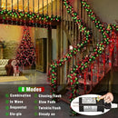100 LED Red and Green Lights Outdoor - 33ft Red Green String Lights Indoor Clear Wire 8 Modes Plug in Waterproof Twinkle Fairy Lights for Indoor Outside Bedroom Home Party Decorations by GreenHaven Gardens
