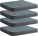 Chair Cushion for Dining Chairs with Ties 4 Pack Non Slip Memory Foam Kitchen Room Chair Pads for Outdoor Patio Furniture 17x16 Inch, Gray by CozyNest Decor